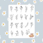 Cartela de Adesivos Ramos 12x15cm KIMO ADESIVOS