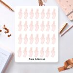 Cartela de Adesivos Kpop Heart Finger 12x15cm KIMO ADESIVOS