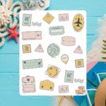 Cartela de Adesivos Postcards 12x15cm KIMO ADESIVOS