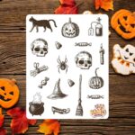 Cartela de Adesivos Halloween Sketch 12x15cm KIMO ADESIVOS