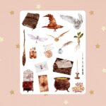 Cartela de Adesivos Harry Potter 12x15cm KIMO ADESIVOS