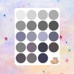 Cartela de Adesivos Shades of Grey 12x15cm KIMO ADESIVOS