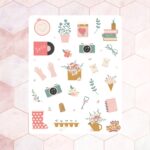 Cartela de Adesivos Garden Time 12x15cm KIMO ADESIVOS