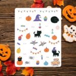 Cartela de Adesivos Halloween Party 12x15cm KIMO ADESIVOS