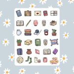 Cartela de Adesivos Book Doodles 12x15cm KIMO ADESIVOS