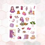 Cartela de Adesivos Morning Routine 12x15cm KIMO ADESIVOS