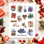 Cartela de Adesivos Christmas Gift 12x15cm KIMO ADESIVOS