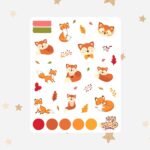 Cartela de Adesivos Smart Fox 12x15cm KIMO ADESIVOS