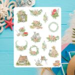 Cartela de Adesivos Summer Village - Cat at the window 12x15cm KIMO ADESIVOS