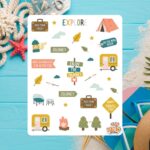 Cartela de Adesivos Explore 12x15cm KIMO ADESIVOS