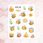 Cartela de Adesivos Abelhinhas 12x15cm KIMO ADESIVOS