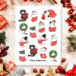 Cartela de Adesivos Christmas Cute 12x15cm KIMO ADESIVOS