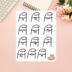 Cartela de Adesivos Flork Signos 12x15cm KIMO ADESIVOS