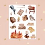 Cartela de Adesivos Harry Potter Castle 12x15cm KIMO ADESIVOS