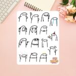 Cartela de Adesivos Flork I 12x15cm KIMO ADESIVOS