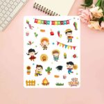 Cartela de Adesivos Festa Junina III 12x15cm KIMO ADESIVOS