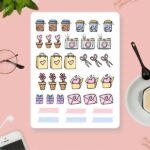 Cartela de Adesivos Cute Craft 12x15cm KIMO ADESIVOS