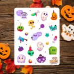 Cartela de Adesivos Trick or Treat 12x15cm KIMO ADESIVOS