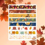 Cartela de Adesivos Autumn Tape 12x15cm KIMO ADESIVOS