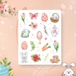 Cartela de Adesivos Doce Páscoa 12x15cm KIMO ADESIVOS