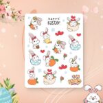 Cartela de Adesivos Lovely Bunny 12x15cm KIMO ADESIVOS