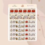 Cartela de Adesivos Totoro Tape 2 K734 12x15cm KIMO ADESIVOS