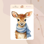 Cartela Big Sticker Cervo Cachecol K728 8x12cm KIMO ADESIVOS