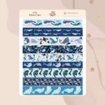 Cartela de Adesivos Baleias Tape K751 12x15cm KIMO ADESIVOS