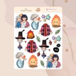 Cartela de Adesivos O Castelo Animado K771 12x15cm KIMO ADESIVOS