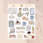 Cartela de Adesivos Estudos K760 12x15cm KIMO ADESIVOS