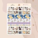 Cartela de Adesivos Gatitos Tape K767 12x15cm KIMO ADESIVOS