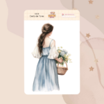 Cartela Big Sticker Cesta de Flores K878 8x12cm KIMO ADESIVOS