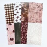 Pack de Colagens Marrom e Vinho A5 c/ 16 Papéis Decorados