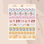 Cartela de Adesivos Otaku Tape K853 12x15cm KIMO ADESIVOS