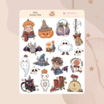 Cartela de Adesivos Spooky Time K855 12x15cm KIMO ADESIVOS