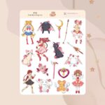 Cartela de Adesivos Garotas Mágicas K926 12x15cm KIMO ADESIVOS