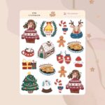 Cartela de Adesivos Christmas Eve K928 12x15cm KIMO ADESIVOS