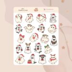 Cartela de Adesivos Christmas Ghost K941 12x15cm KIMO ADESIVOS