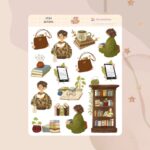 Cartela de Adesivos Livraria K924 12x15cm KIMO ADESIVOS