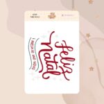 Cartela Big Sticker Feliz Natal K939 8x12cm KIMO ADESIVOS