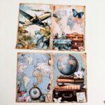 Pack de Colagens Old Travel A5 c/ 16 Papéis Decorados KIMO ADESIVOS - Imagem 5