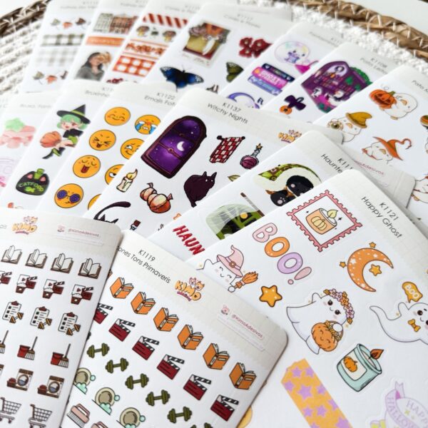 Pack de Adesivos Livros e Feitiços c/ 16 Cartelas Variadas KIMO ADESIVOS - Imagem 2